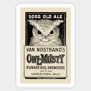 Owl-Musty Ale Sticker